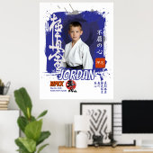 Kyokushin Dojo Student Belt Commemoration Poster (Thuiskantoor)