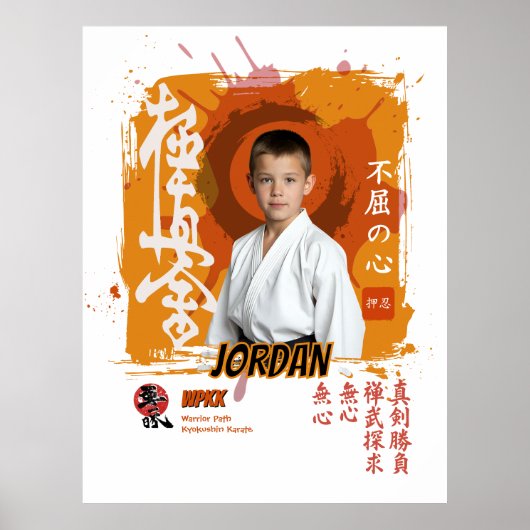 Kyokushin Dojo Student Belt Commemoration Poster (Voorkant)