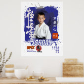 Kyokushin Dojo Studentenriem Herdenking Poster (Keuken)