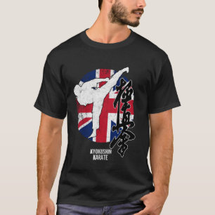 Kyokushin Engeland Karate Engelse vlag Kyokushin T-shirt