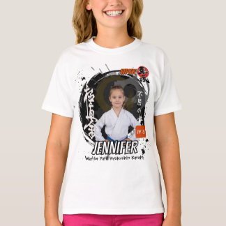 Kyokushin Girl Black Belt Personalized Team T-shirt
