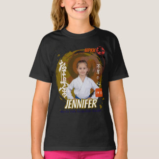 Kyokushin Girl Brown Belt Personalized Team T-shirt