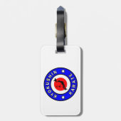 Kyokushin Karate Bagagelabel (Achterkant verticaal)