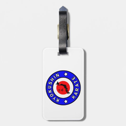 Kyokushin Karate Bagagelabel (Achterkant verticaal)