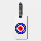 Kyokushin Karate Bagagelabel (Achterkant verticaal)