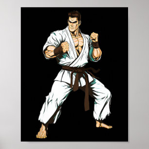 Kyokushin Karate Beoefenaar - Japanse Vechtkunsten Poster