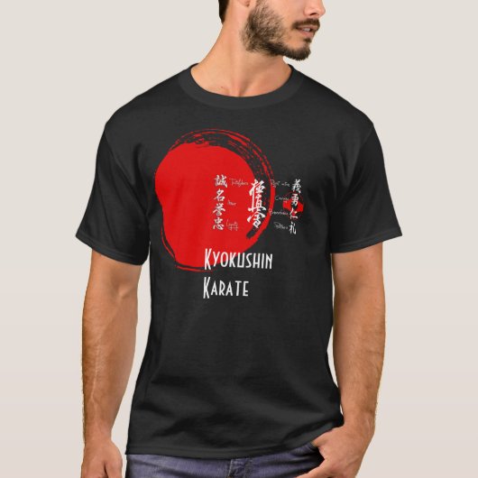 Kyokushin Karate Bushido Values T-Shirt (Voorkant)
