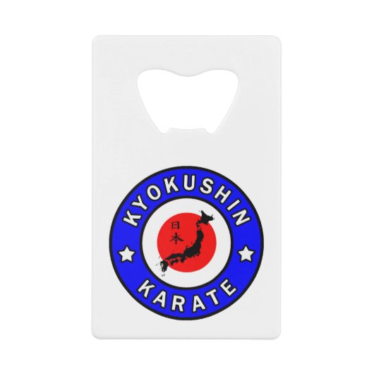 Kyokushin Karate Creditkaart Flessenopener (Voorkant)