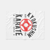 Kyokushin Karate Do Martial Arts Japan Tokyo Vinta Fleece Deken (Voorkant (Horizontaal))