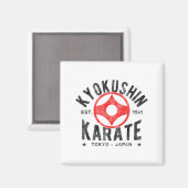 Kyokushin Karate Do Martial Arts Japan Tokyo Vinta Magneet (Voorkant / Achterkant)