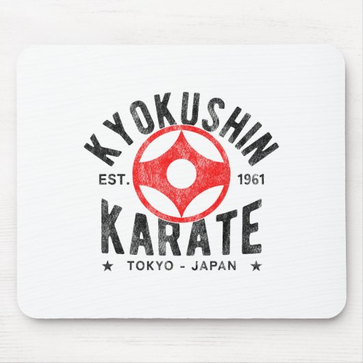 Kyokushin Karate Do Martial Arts Japan Tokyo Vinta Muismat (Voorkant)