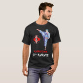 Kyokushin Karate High Keage Kick Kumite T-Shirt (Voorkant volledig)