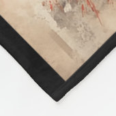 Kyokushin Karate Japanese Calligraphy Martial Arts Fleece Deken (Hoek)