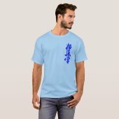Kyokushin Karate Japans Kanji Long Hoeve T-shirt (Voorkant volledig)