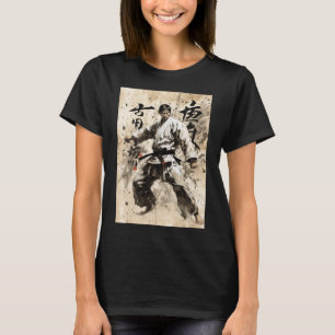 Kyokushin Karate Japanse Kalligrafie Vechtkunst T-shirt