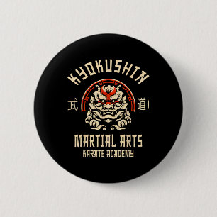 Kyokushin Karate Japanse Vechtkunst  Ronde Button 5,7 Cm