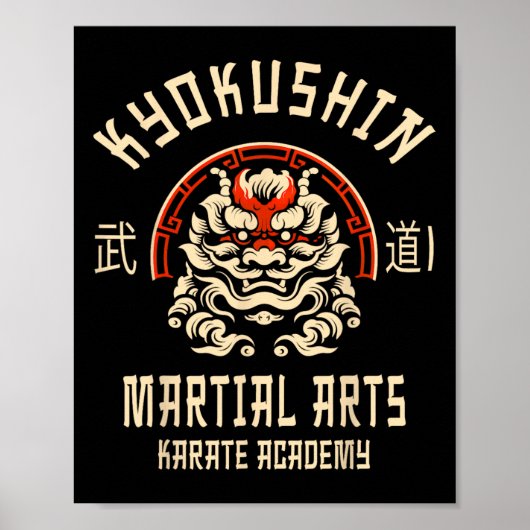 Kyokushin Karate Japanse Vechtkunsten Poster (Voorkant)