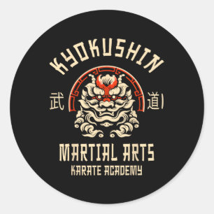 Kyokushin Karate Japanse Vechtkunsten Ronde Sticker