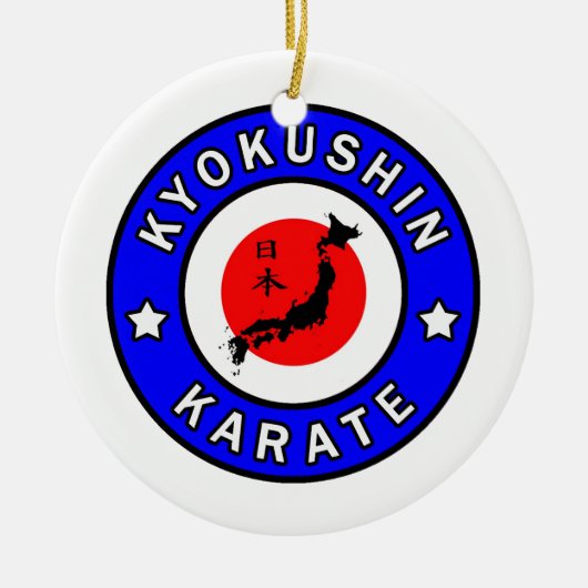 Kyokushin Karate Keramisch Ornament (Voorkant)