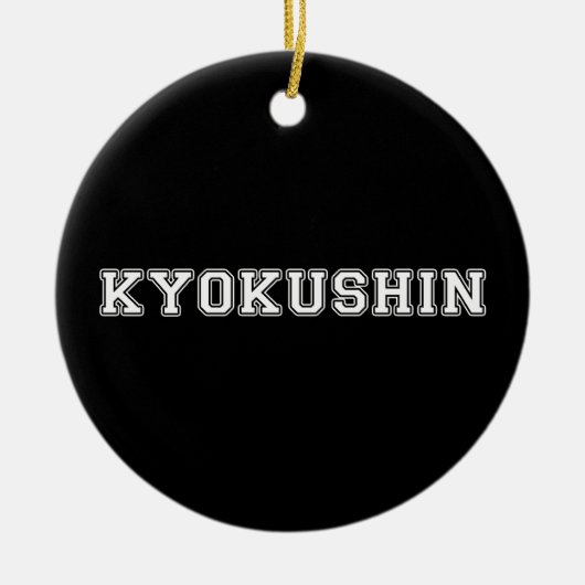 Kyokushin Karate Keramisch Ornament (Voorkant)