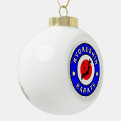 Kyokushin Karate Keramische Bal Ornament (Links)