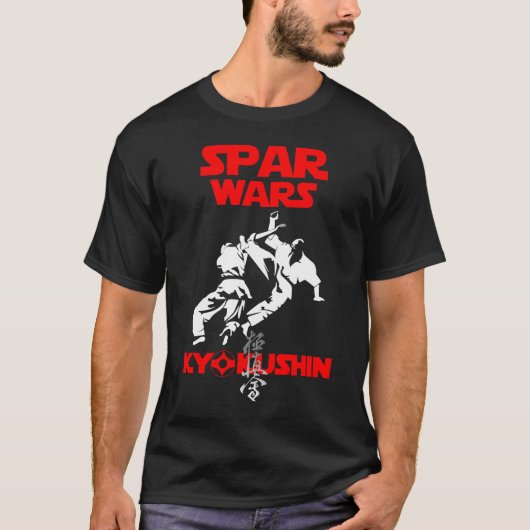 Kyokushin Karate Kumite Spar Wars Budo T-Shirt (Voorkant)