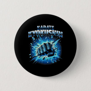 Kyokushin Karate Kyokushinkai Oyama Discipline Eer Ronde Button 5,7 Cm