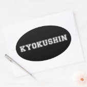 Kyokushin Karate Ovale Sticker (Envelop)