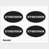 Kyokushin Karate Ovale Sticker (Vel)
