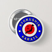 Kyokushin Karate Ronde Button 5,7 Cm (Voorkant /achterkant)