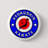 Kyokushin Karate Ronde Button 5,7 Cm (Voorkant)