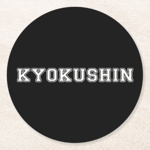 Kyokushin Karate Ronde Kartonnen Onderzetter