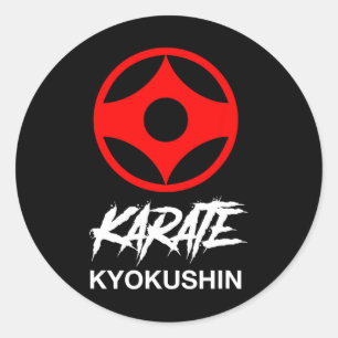 Kyokushin Karate Symbool Kyokushinkai Dojo Trainin Ronde Sticker