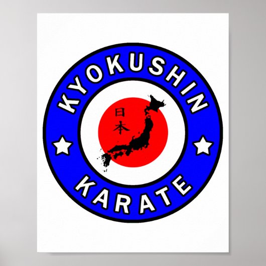Kyokushin Karate T Shirt_2 Poster (Voorkant)