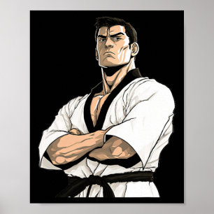 Kyokushin Karate Vechters - Vechtkunst Poster