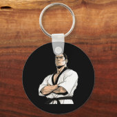 Kyokushin Karate Vechters - Vechtkunst  Sleutelhanger (Voorkant)