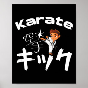 Kyokushin Kenpo Shotokan Karate voor jongens meisj Poster