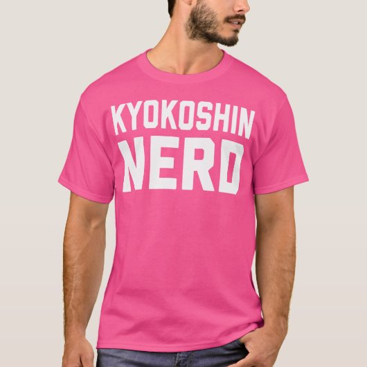 Kyokushin Nerd. Funny Japans martial Art Karate T-shirt (Voorkant)