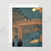 Kyoto-brug door moonlight briefkaart (Voorkant / Achterkant)