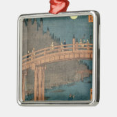 Kyoto-brug door moonlight metalen ornament (Links)