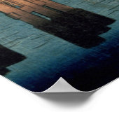 Kyoto-brug door moonlight poster (Hoek)