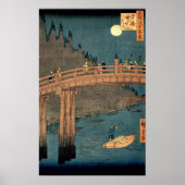 Kyoto-brug door moonlight poster (Voorkant)
