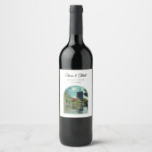 Kyoto Bruiloft Japan Favor Gepersonaliseerd Wijn Etiket (Voorkant)