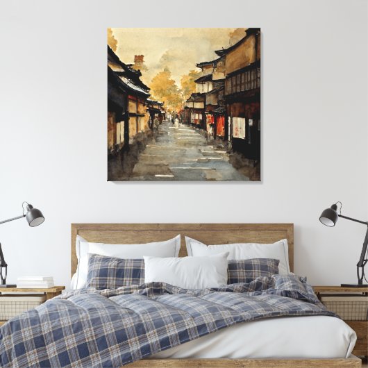 Kyoto Canvas Afdruk (Insitu (Slaapkamer))
