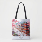 Kyoto Dreamscape All-Over-Print Canvas tas Medium (Voorkant)