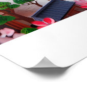 Kyoto Dreamscape Travel Art Poster (Hoek)