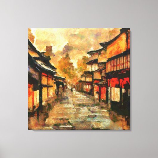 Kyoto Dusk Canvas Afdruk (Voorkant)