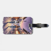 Kyoto Dusk-Vriendinnen Bagagelabel (Achterkant horizontaal)