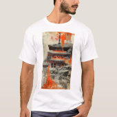 Kyoto Fusion - Traditioneel Japans kunst T-shirt (Voorkant)