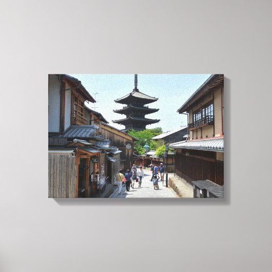 Kyoto Gion Japan Poster Canvas Afdruk (Voorkant)